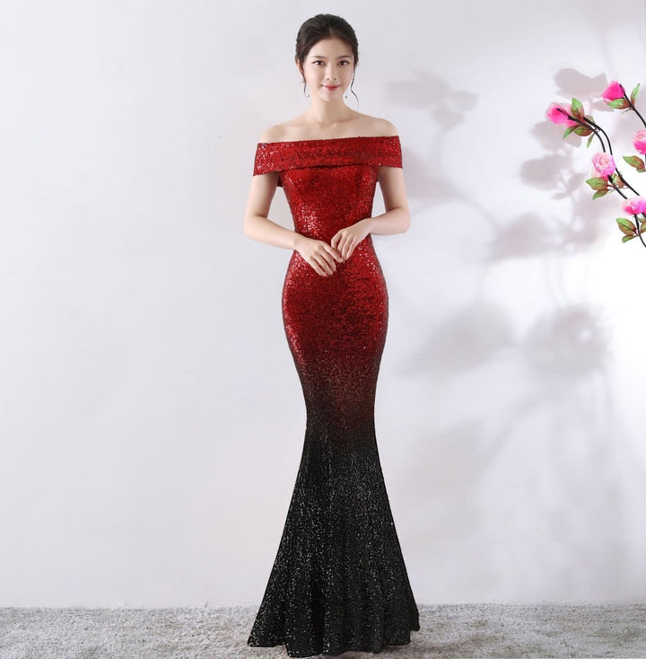 Birthday Party Dress Slimming Host Long Dress - Dresses Nova