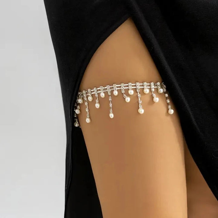Crystal Elastic Leg Thigh Chain - Dresses Nova
