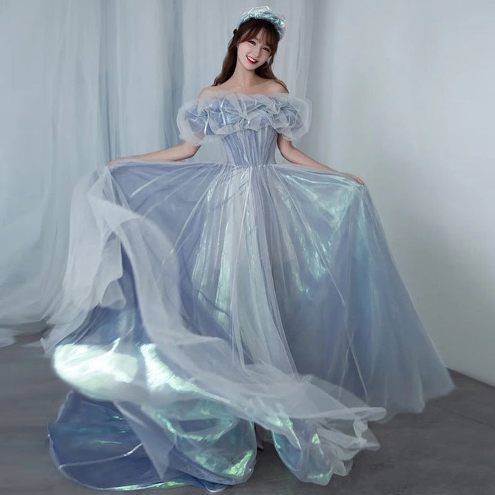 Evening Gown For Women Haze Blue Fairy - Dresses Nova