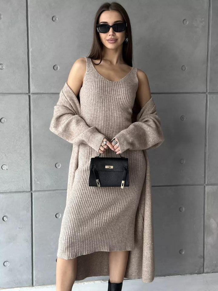 Knitted Dress Fashion Women's Wear Knitted Long Sleeve - Dresses Nova