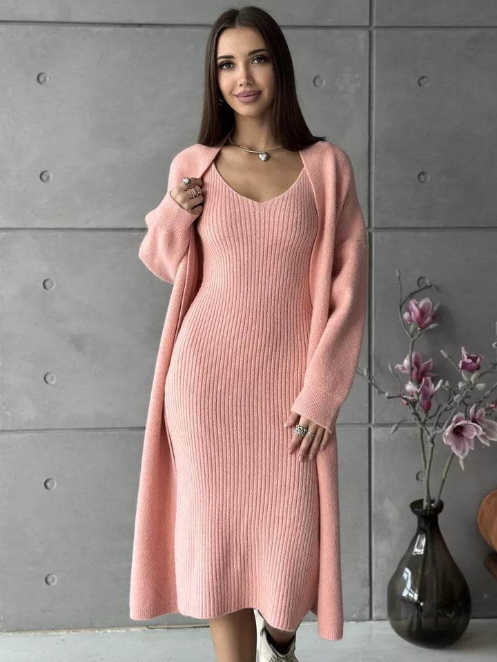 Knitted Dress Fashion Women's Wear Knitted Long Sleeve - Dresses Nova