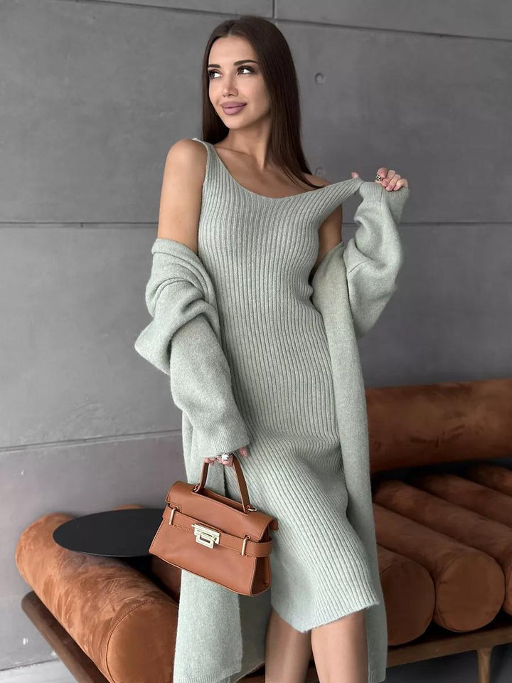 Knitted Dress Fashion Women's Wear Knitted Long Sleeve - Dresses Nova