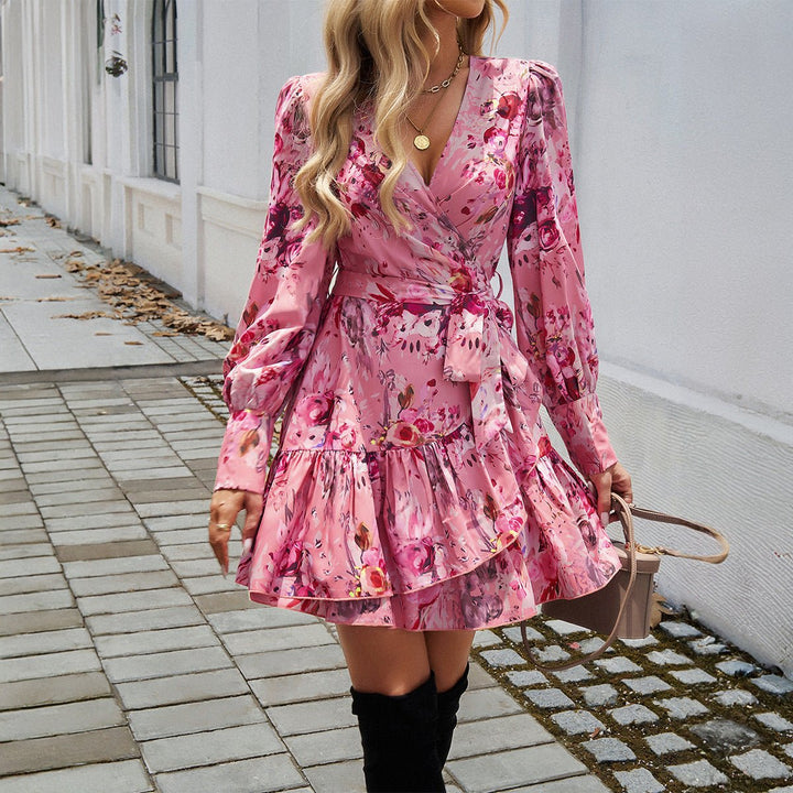 Lady Temperamental Elegant Printed Dress - Dresses Nova