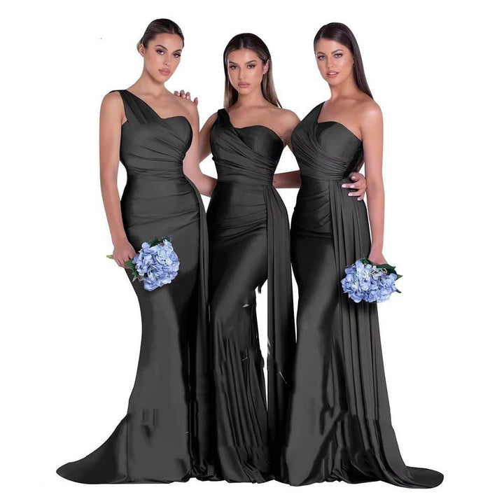 Mermaid One Shoulder Elegant Wedding Dress - Dresses Nova