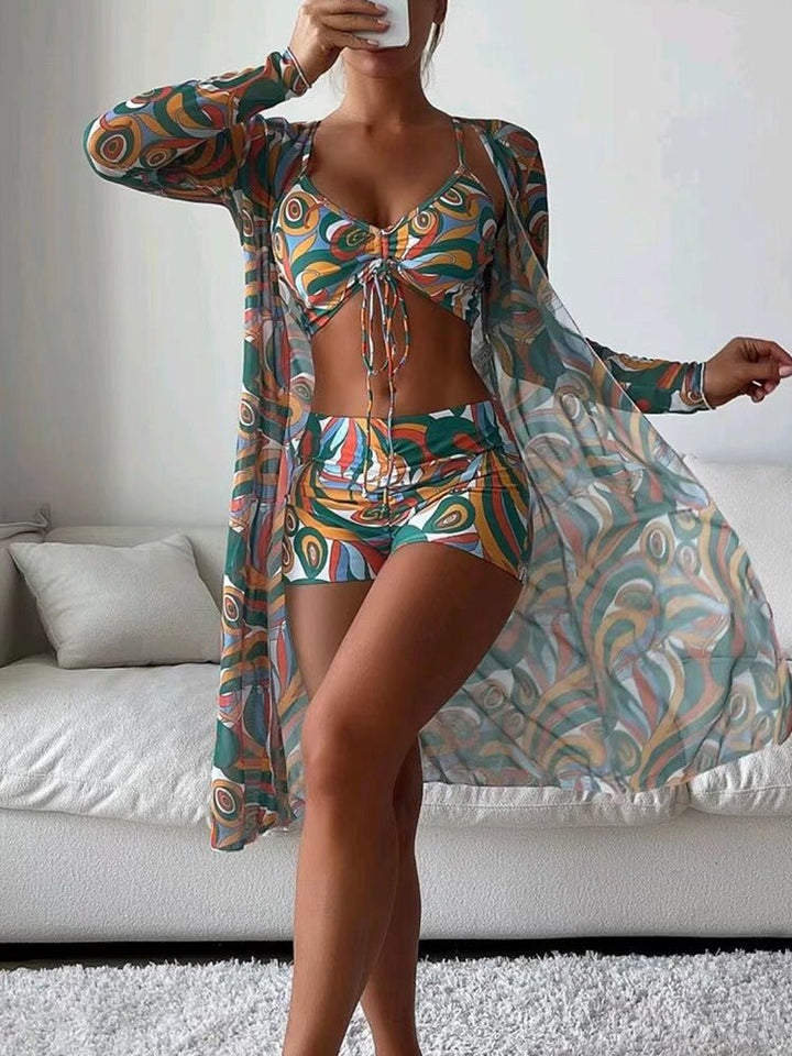 Nova Bikini With Long Sleeve Cardigan - Dresses Nova