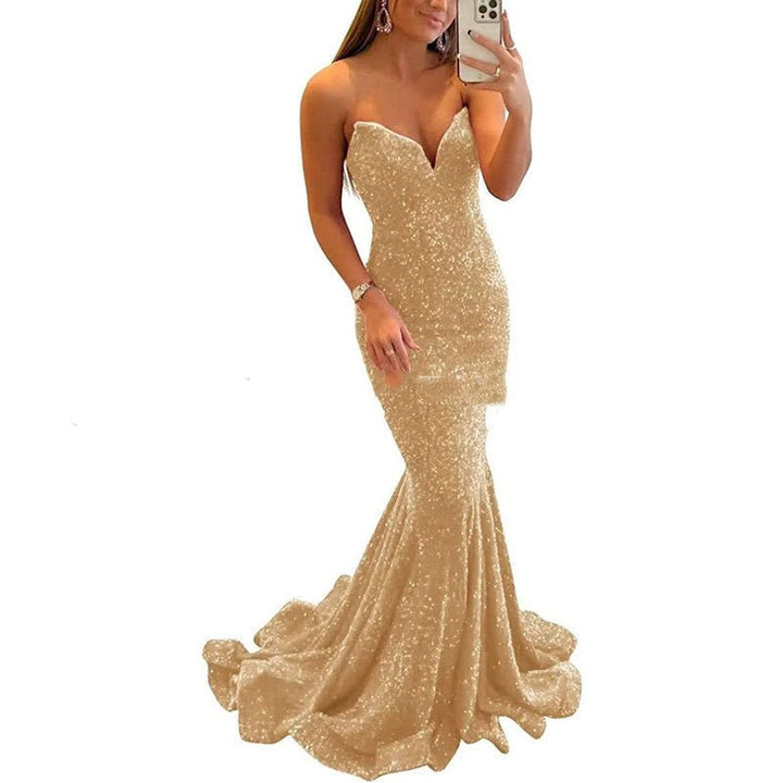 Sequin Evening Dresses For Women Formal Long Prom Party Gowns - Dresses Nova