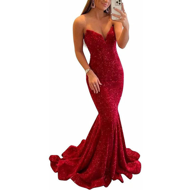 Sequin Evening Dresses For Women Formal Long Prom Party Gowns - Dresses Nova