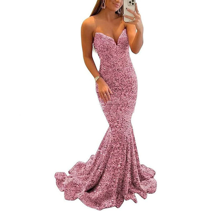 Sequin Evening Dresses For Women Formal Sexy Long Prom Party Gowns - Dresses Nova