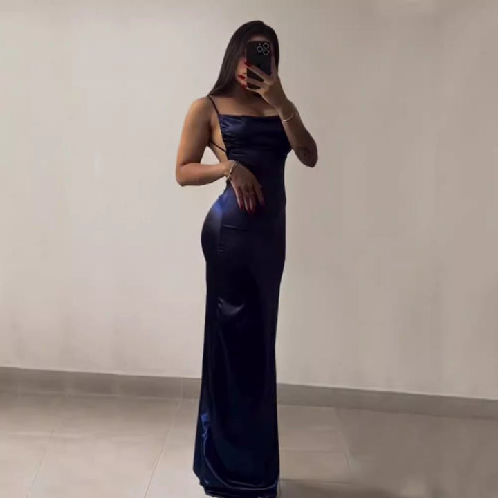 Summer High - grade Y2g Sexy Backless Spaghetti Straps Hot Girl Dress - Dresses Nova