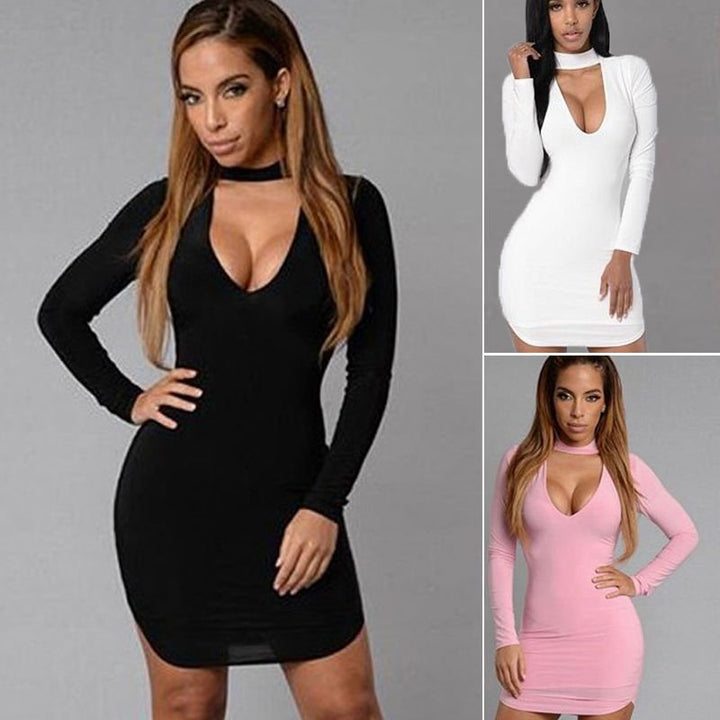 V - neck, cocktail dresses, sexy dresses - Dresses Nova