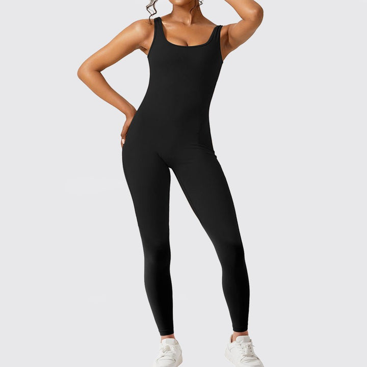 Women Sleeveless Flare Jumpsuits Fitness Yoga Long Pants - Dresses Nova