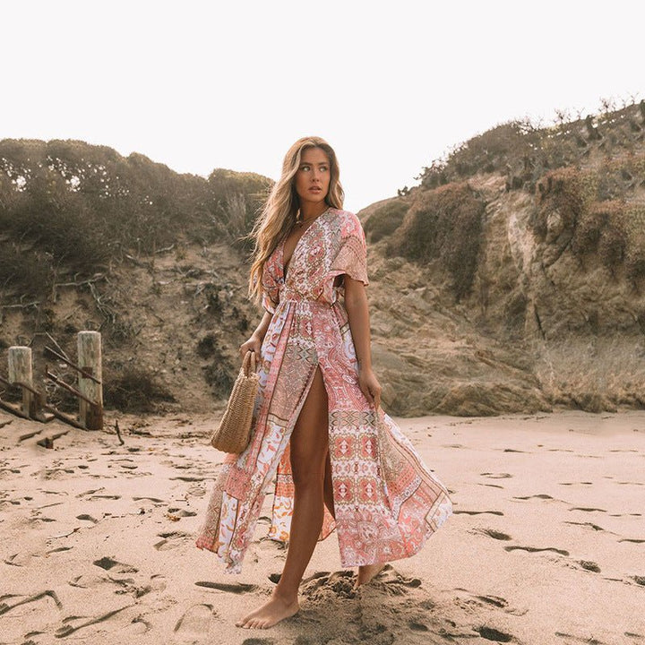 Bohemian Irregular Beach Clothes-Dresses Nova