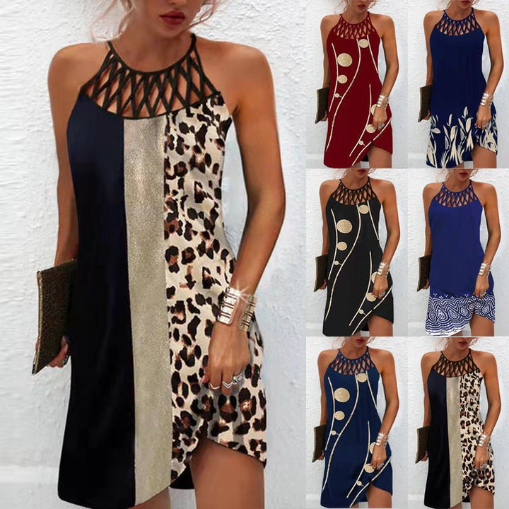 Fashion Print Dress-Dresses Nova