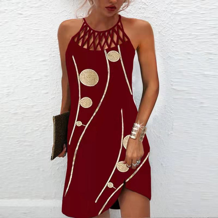 Fashion Print Dress-Dresses Nova