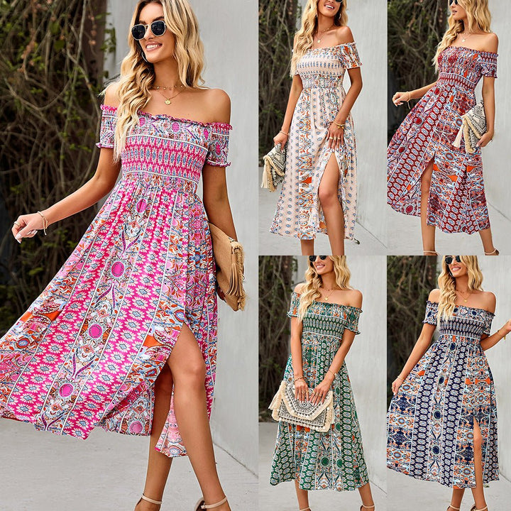 Floral Beach Dress-Dresses Nova
