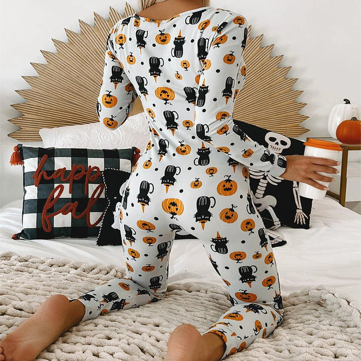 Halloween Jumpsuit - Home Pajamas-Dresses Nova