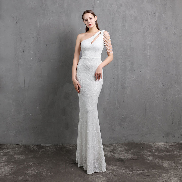 Long Section Thin Toasting Dress-Dresses Nova