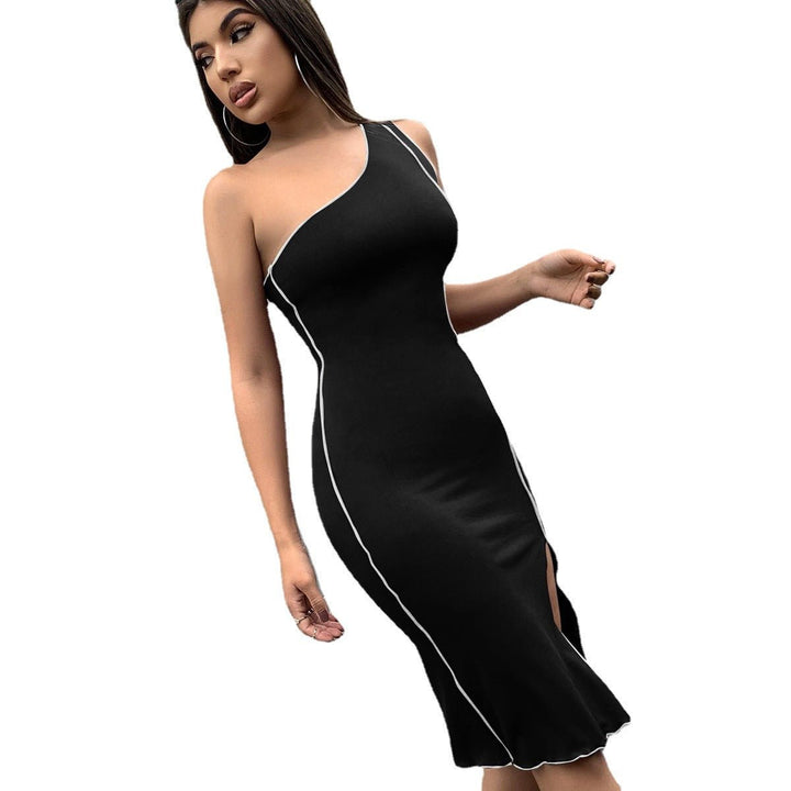 Slim Slimming Halter Dress-Dresses Nova