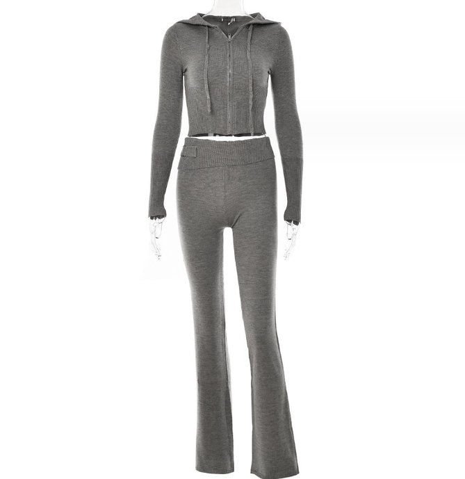 Sweater And High Waist Long Pants Set-Dresses Nova